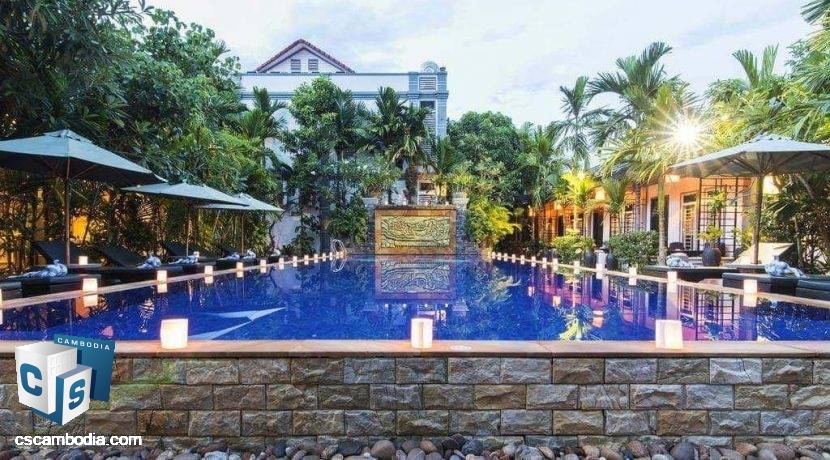 25-Bedroom Hotel with Swimming Pool for Rent in Siem Reap